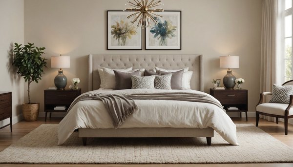 Apportez douceur et élégance avec le tapis beige chambre