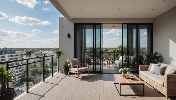 Transformez votre balcon grâce à des portes coulissantes stylées